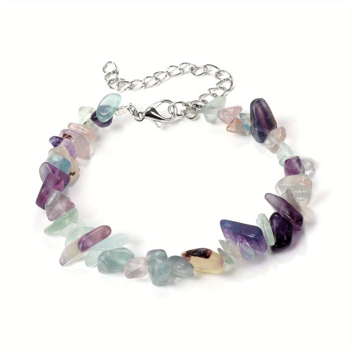 Natural Crystal Stone Irregular Bohemian Style Bracelet