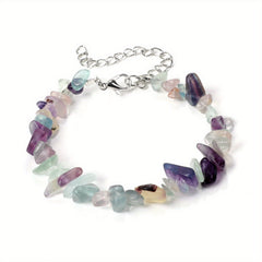 Natural Crystal Stone Irregular Bohemian Style Bracelet