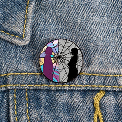 Gothic Style Character Brooch Clothes Backpack Pin