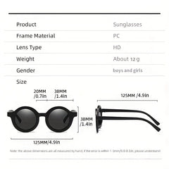 Round Frame Sunglasses for Girls Boys Kids Baby
