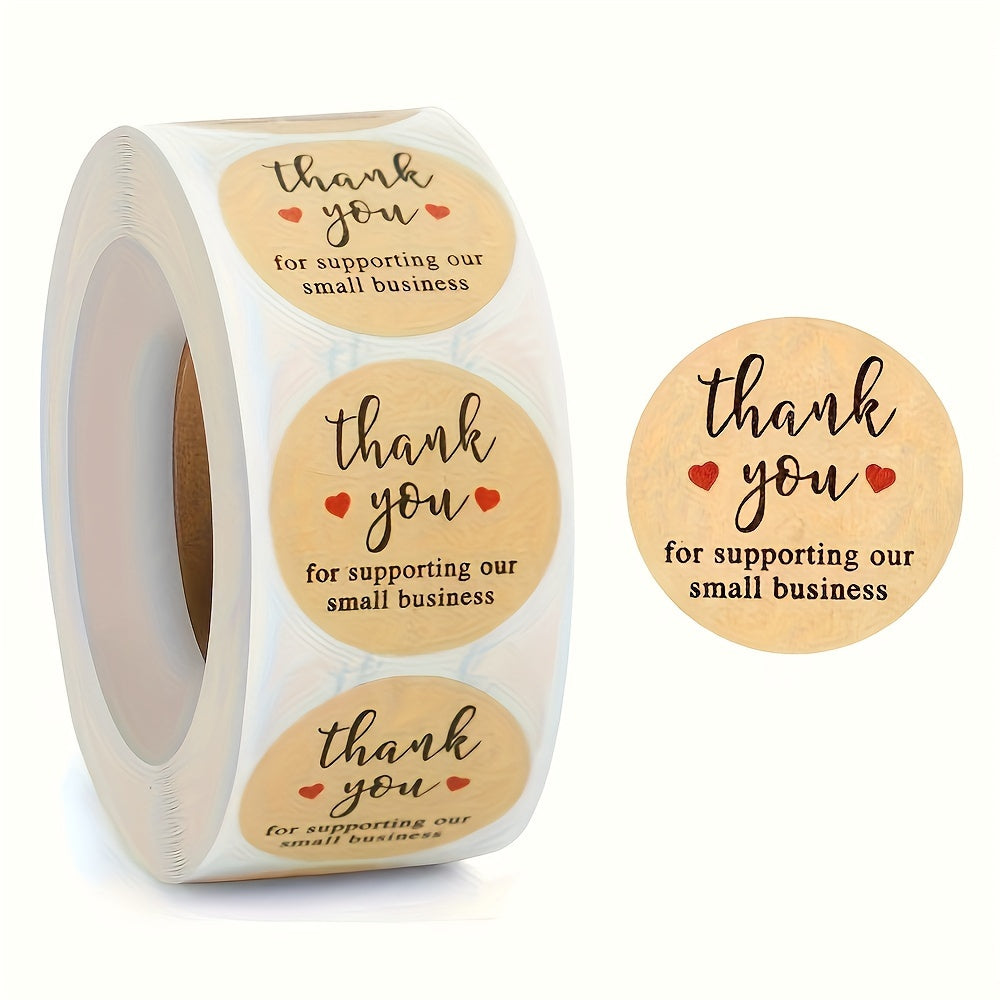 500 Thank You Sticker Self adhesive Label Packaging Sealing Sticker