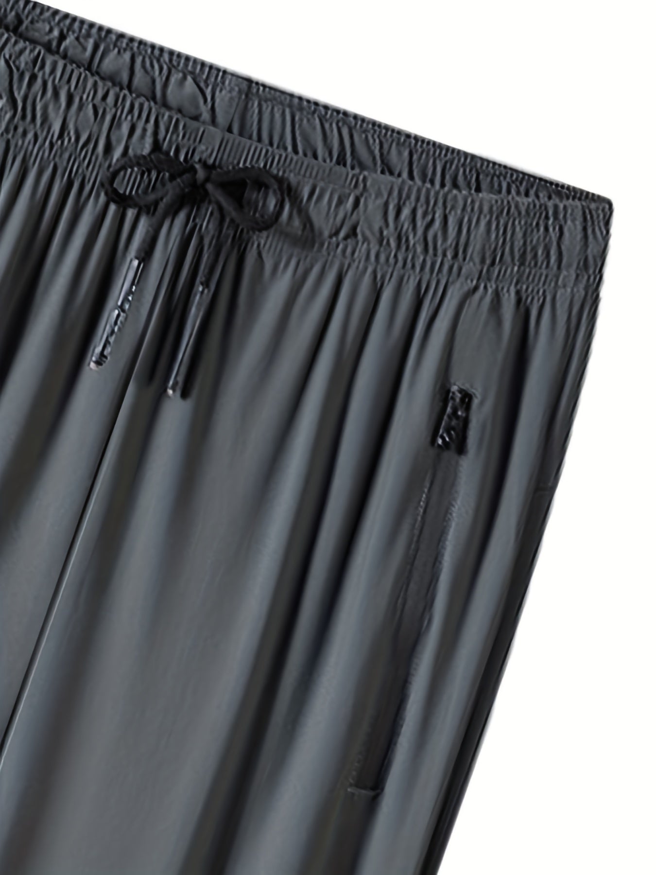 Men's Zipper Pockets Joggers Casual Stretch Sweatpants