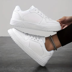 Heighten Skate Shoes Faux Leather Non Slip Sneakers