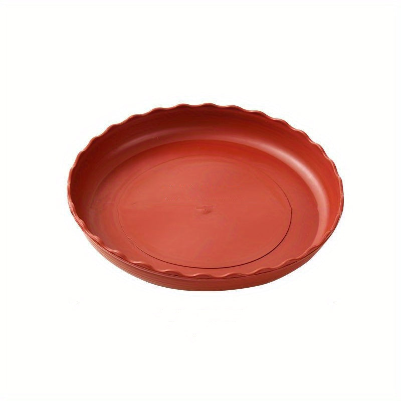 5pcs Plastic Planter Drain Trays for Patio Lawn & Garden