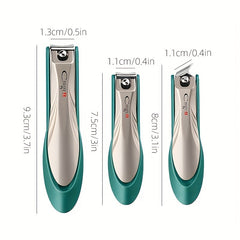 3pcs Large Nail Clippers Fingernail & Toenail Cutter Manicure Tool