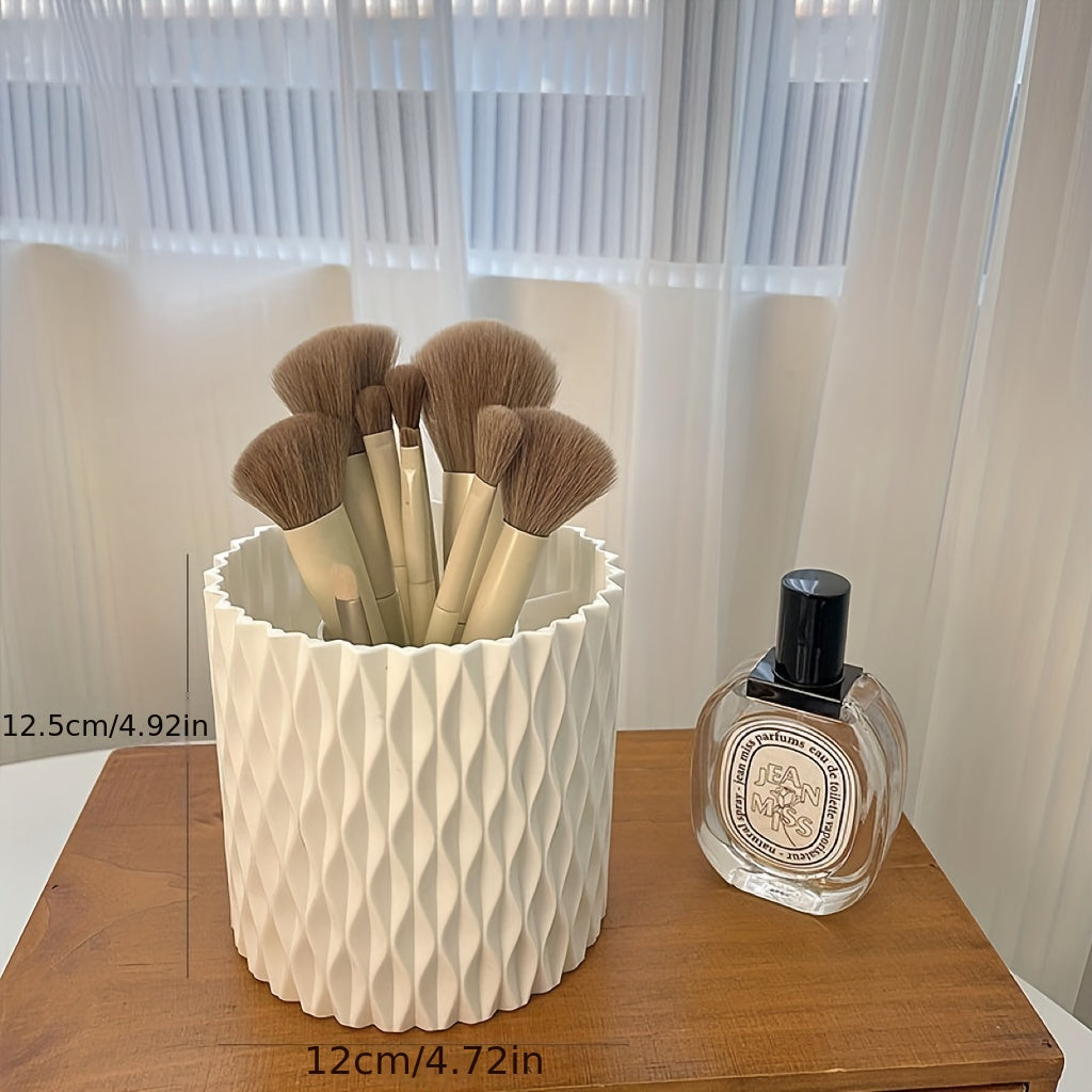 Nordic Style 360 Rotary Makeup Brush Holder Organizer