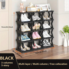 1pc Shoe Rack Storage DIY Large Capacity Living Room Balcony Organizer