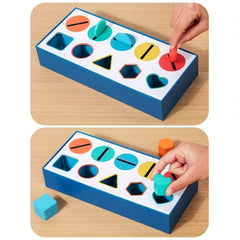 Wooden Sorting Stacking Toy Set Shape Matching Learning Kit