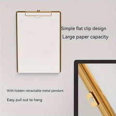 Stainless Steel Clip Writing Board A4 Size 8.8 x 12.2 Metal Mate