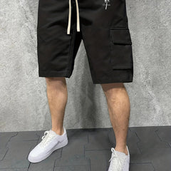 California Coconut Tree Men's Cargo Shorts for Summer Casual Wear