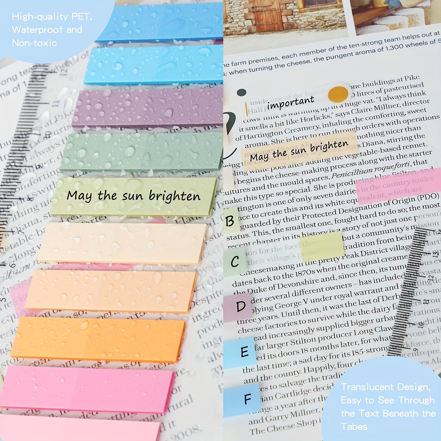 Morandi Writable Book Flags - 2000 Sheets