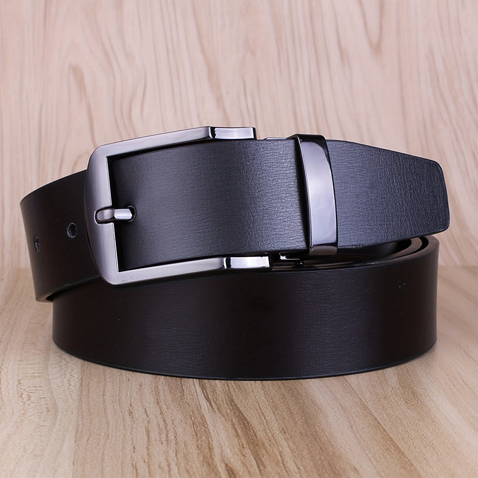 Casual Leather Belt For Men with Pin Buckle