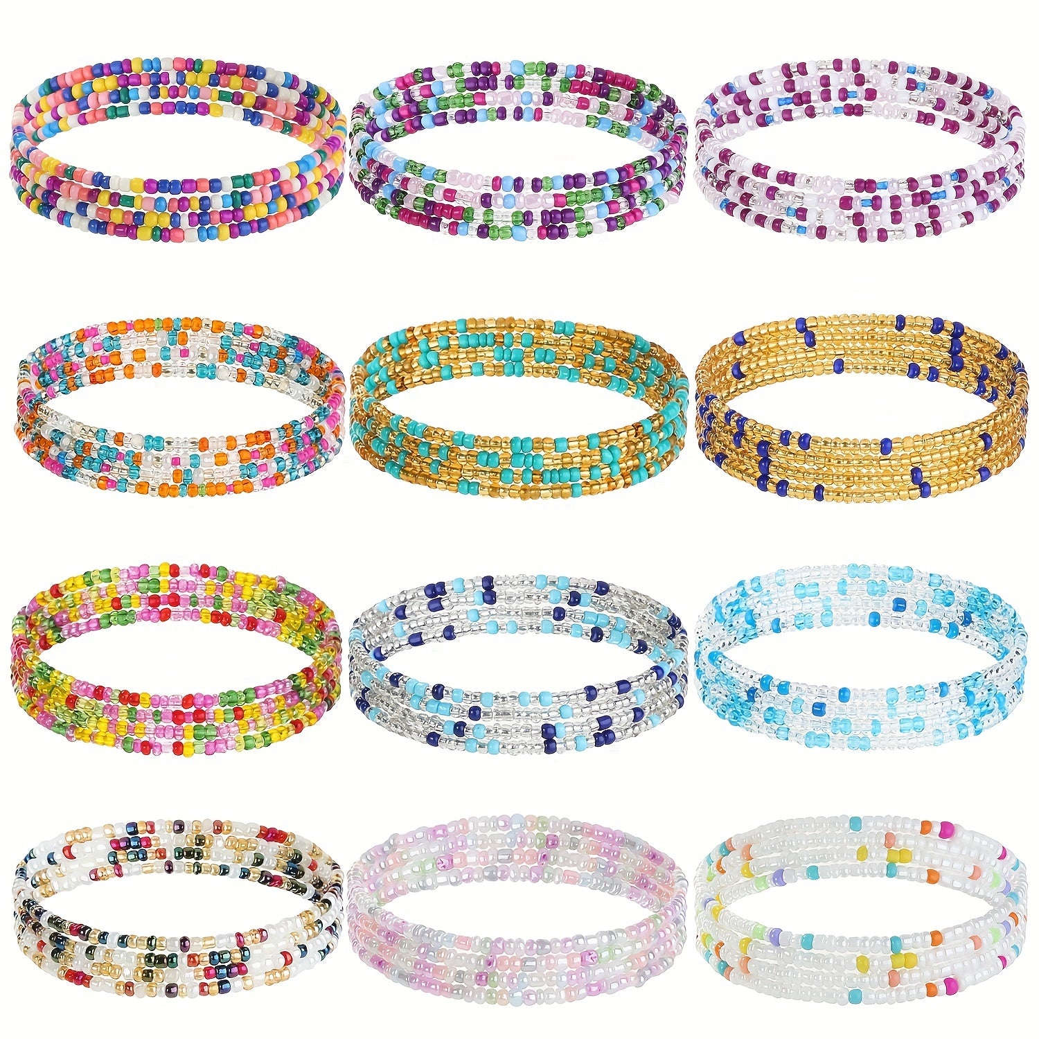 Colorful Boho Waist Beads Plus Size Belly Chains