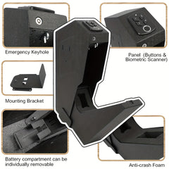 Biometric Drop Down Safe for Quick Access to Valuables