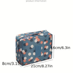 Flowers Printing Storage Bag Crochet Full Set Of Weaving Tools Accessories