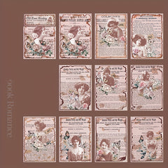 30 Sheets Old Book Love Series Character Collage Journal Material