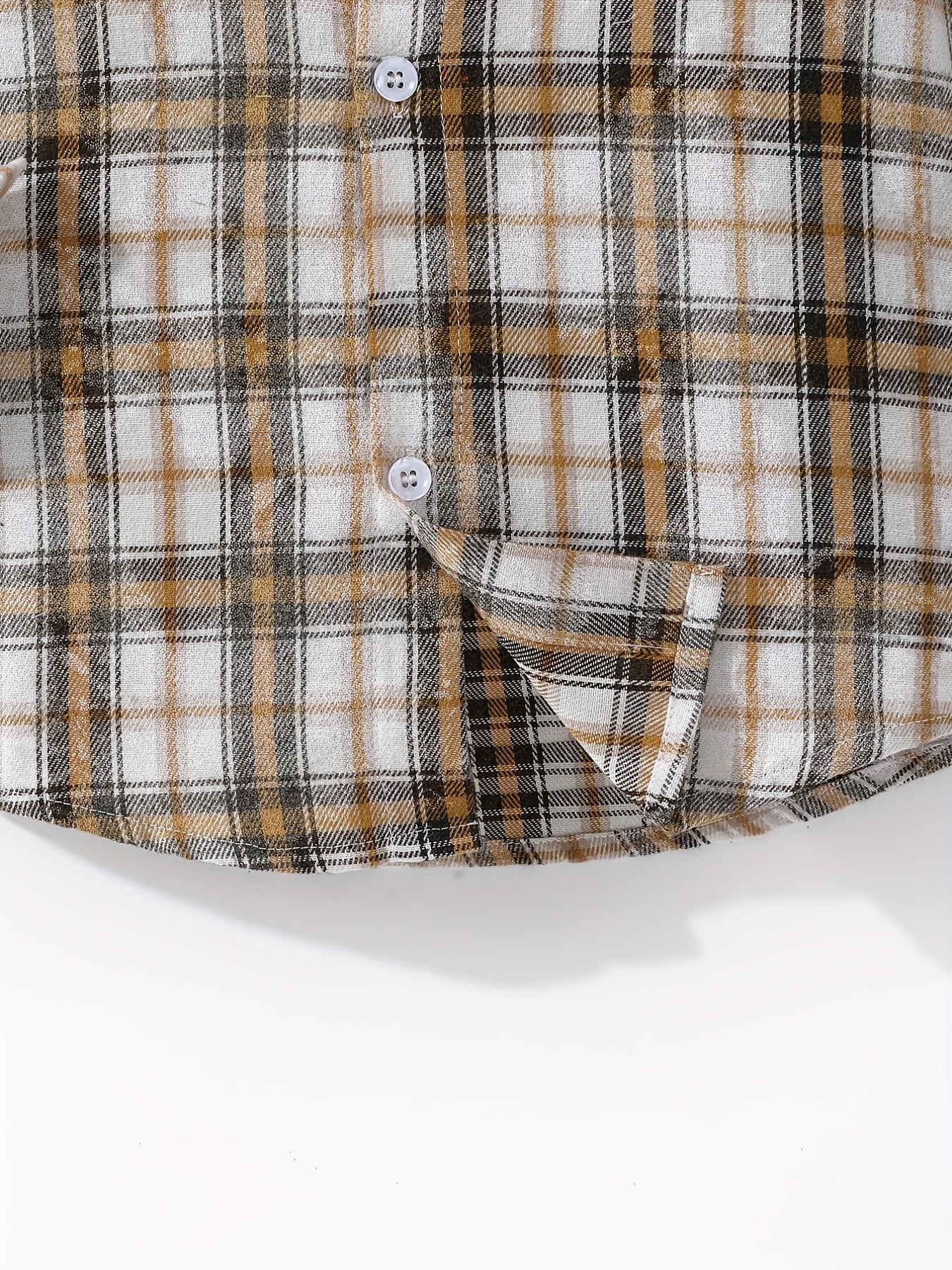 Toddler Boys Plaid Shirts Long Sleeve Button Down Tops