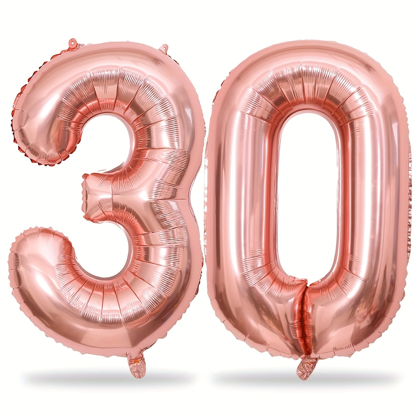 Rose Gold Big Number Balloons Set - 16 18 21 30 40 50 60 70