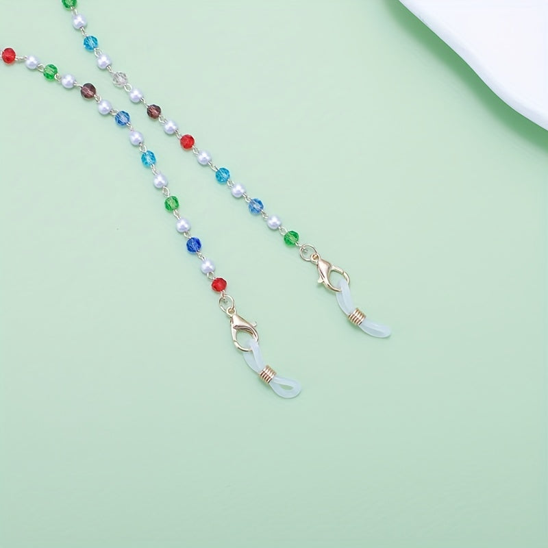Candy Beaded Glasses Chain Anti Slip Sunglasses Lanyard