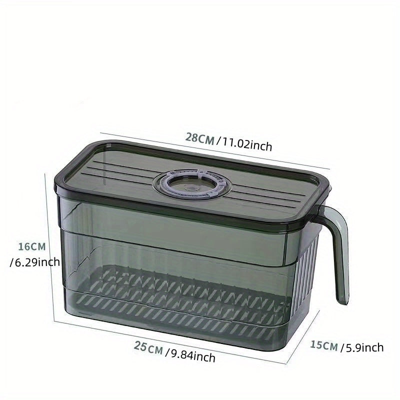 Refrigerator Storage Box With Handle Large Capacity Fresh Keeping Box