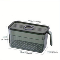 Refrigerator Storage Box With Handle Large Capacity Fresh Keeping Box