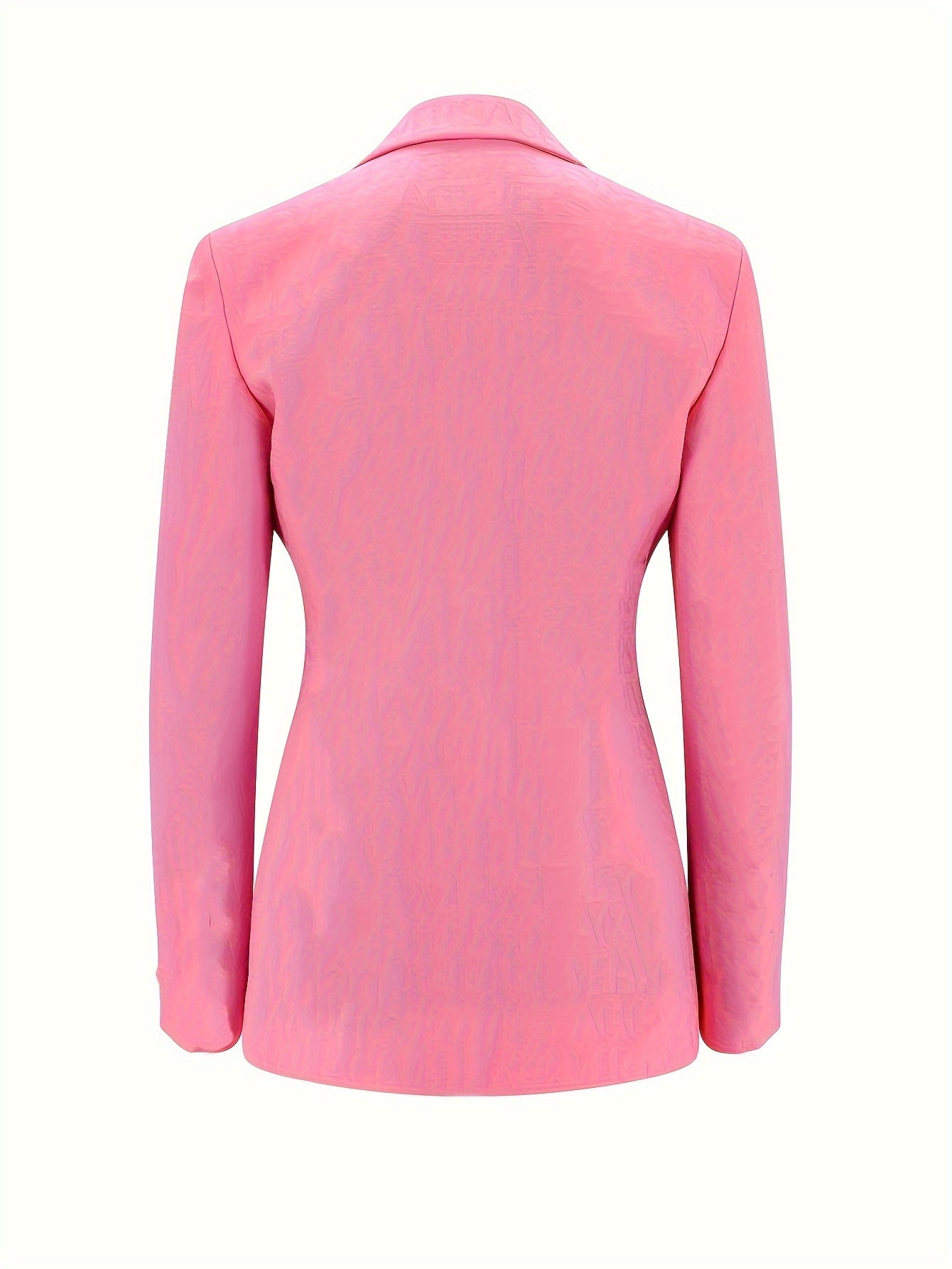  Solid Long Sleeve Lapel Casual Blazer