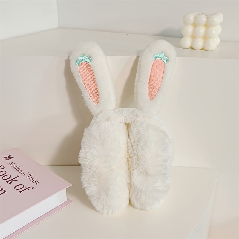 Cartoon Rabbit Ear Hair Warmers for Women
