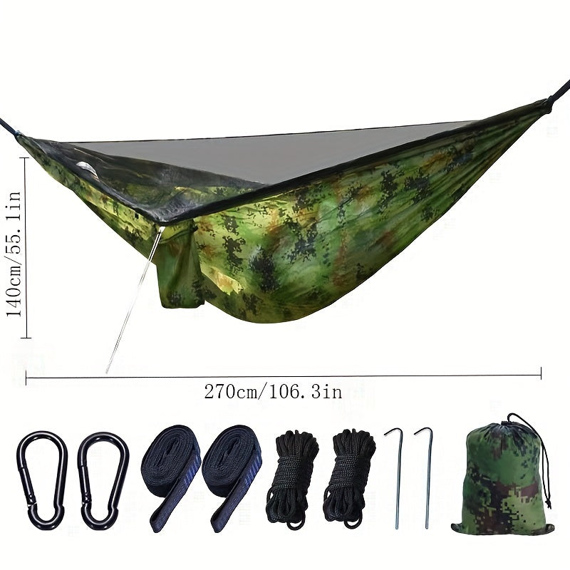 Outdoor Double Hammock with Mosquito Net for Camping