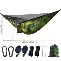 Outdoor Double Hammock with Mosquito Net for Camping