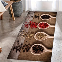 Boho Anti Fatigue Kitchen Rugs - Absorbent Non Slip Stain Resistant