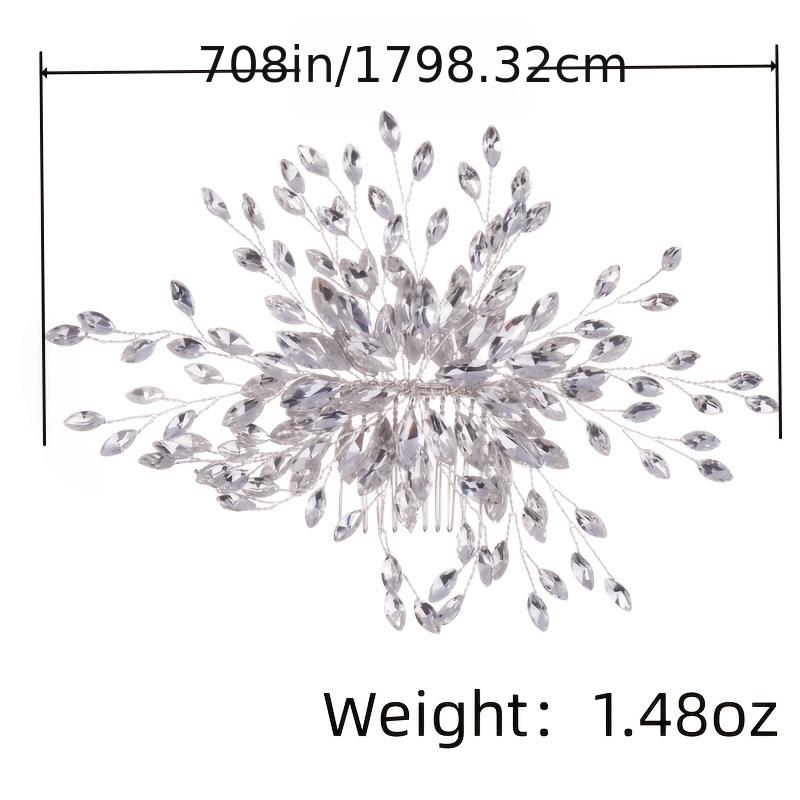 Rhinestone Wedding Bridal Hair Comb Clip for Women