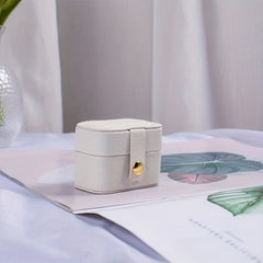 Mini Pink Ring Storage Box With Grids