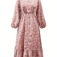  Ditsy Floral Print Maxi Dress