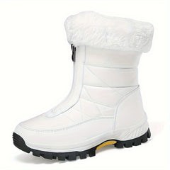 Women's Warm Snow Boots - Non-slip Medium Tube Winter Boots