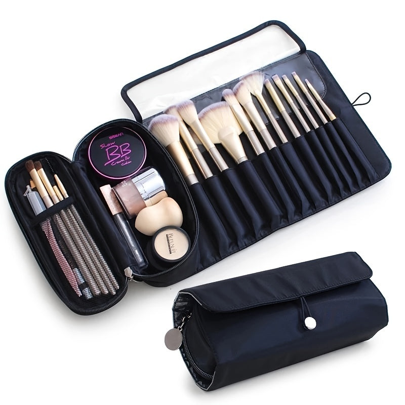 Cosmetic Organizer Roll Up Bag Makeup Brush Storage