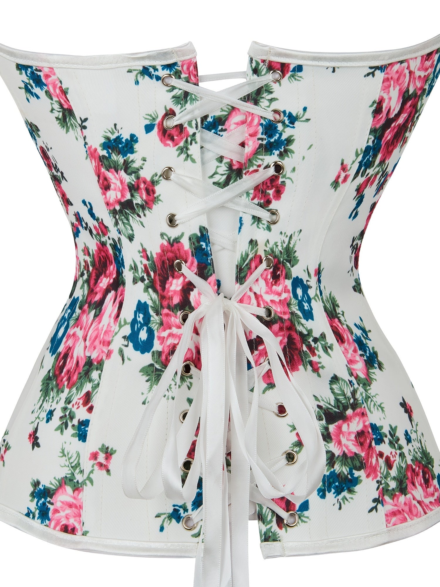 Floral Print Corset Tummy Control Body Shaper Lingerie