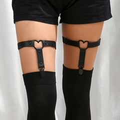 Adjustable Heart Leg Garter Elastic Gothic Thigh Garter