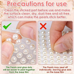 Self Adhesive Pearl Stickers For Beauty And Crafts
