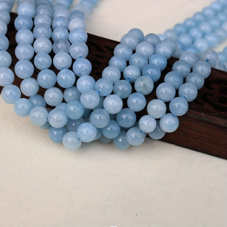 6mm 10mm Aquamarines Natural Stone Loose Beads