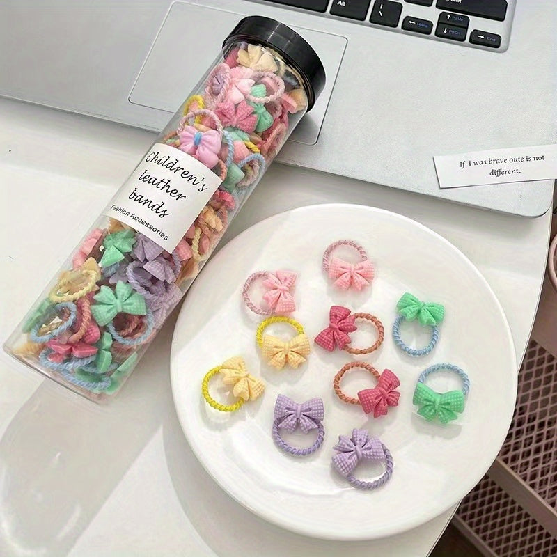 20pcs Cartoon Fruits Hair Tie for Girls Women