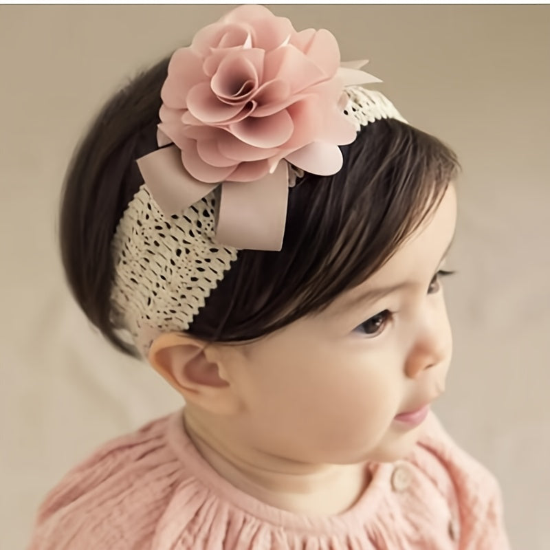 Baby Girls Flower Mesh Headband for Photography Props & Everyday
