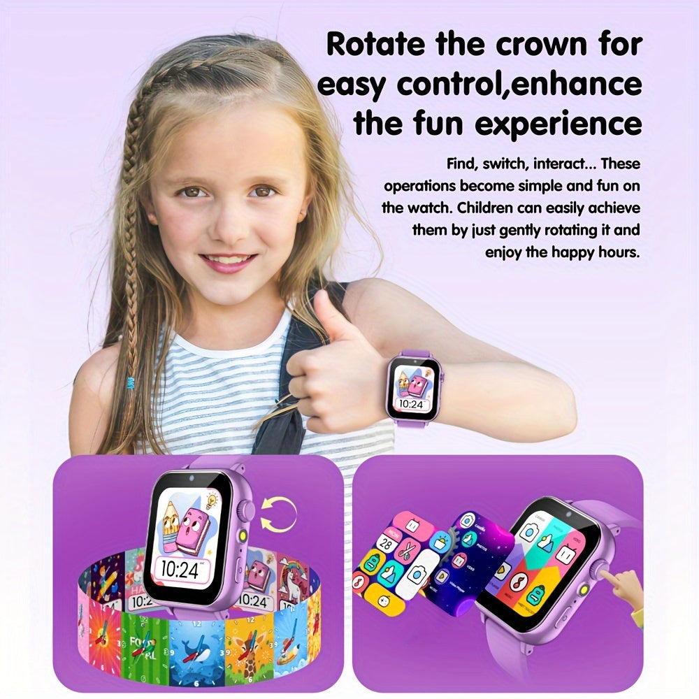 Kids Puzzle Game Watch 1.69" Screen Camera Video Music Learning Card Storybook