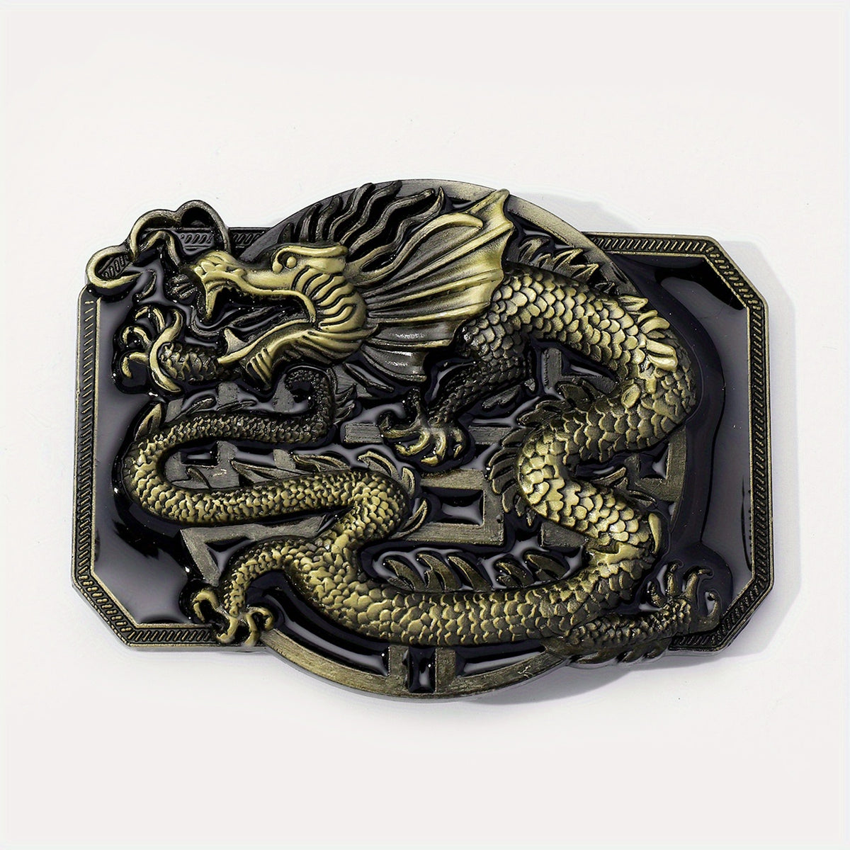 Western Dragon Belt Buckle For Women & Men Vintage Jeans Accessories
