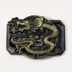 Western Dragon Belt Buckle For Women & Men Vintage Jeans Accessories