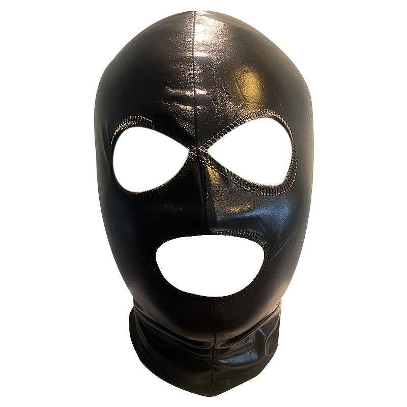 PU Leather Mask with Eye Cutouts Halloween Costume
