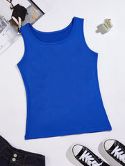 Solid Slim Tank Top Summer Sleeveless Top Women