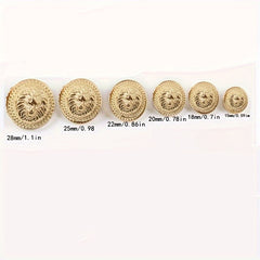 Metal Lion Sewing Buttons for Shirt Coat Suit Ideal Gift Choice