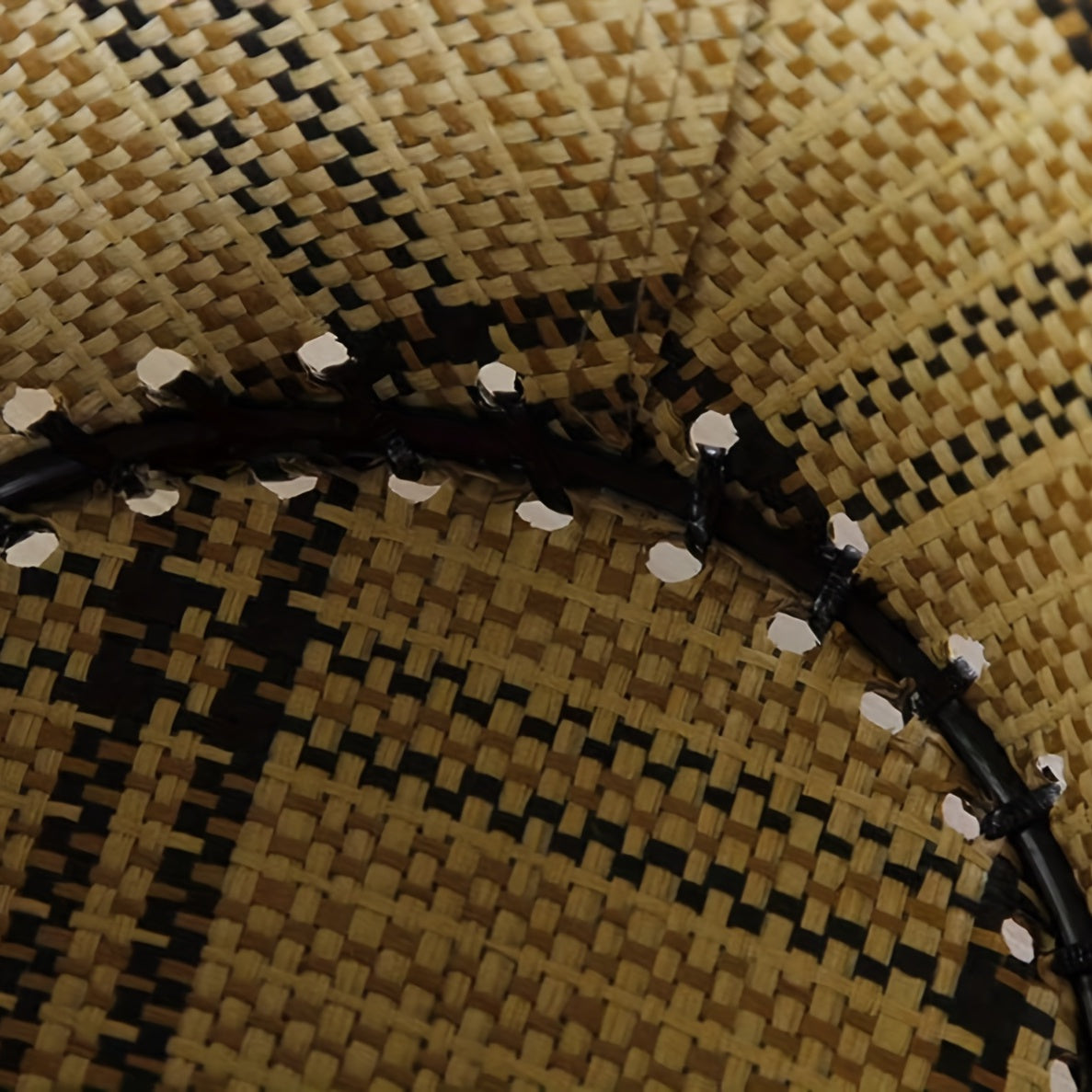 Plaid Western Sunshade Cowboy Hat for Men