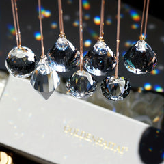 Crystal Suncatcher Hanging Ball Pendant Prism Rainbow Maker Window Decor