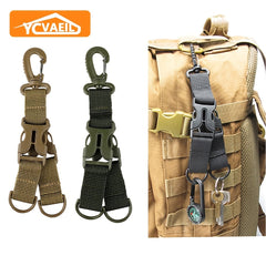 Keychain for Outdoor Camping Hiking with Nylon Webbing & Buckle